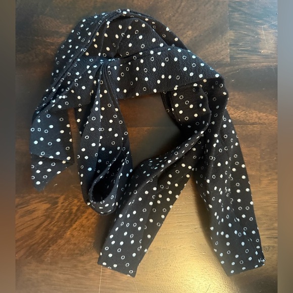 MAX STUDIO Black White Polka Dot Ruffle Sleeve Jumpsuit Wide Leg Cropped - Picture 12 of 12